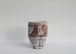 small pot with light blue glaze inside 2020